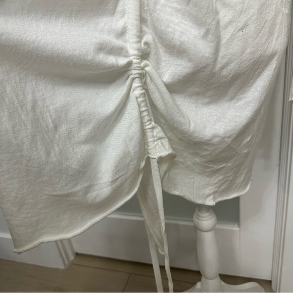 PLANET by Lauren G Duster One Size Fits Most Adjustable Side Ties White EUC - Picture 4 of 6